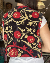 Load image into Gallery viewer, Heritage Velvet Vest - Onyx Crimson
