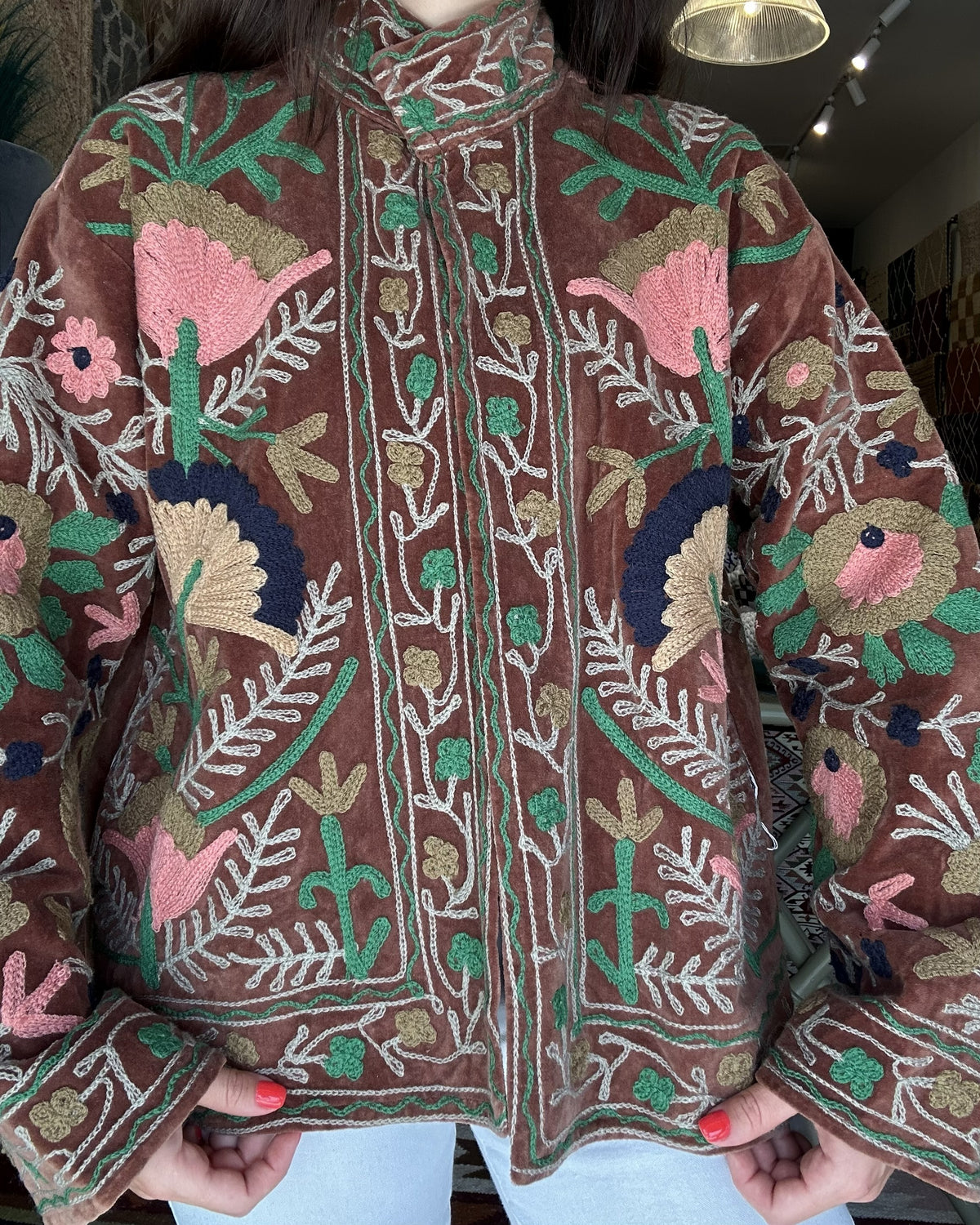 Artisan Velvet Jacket - Cool Chocolate