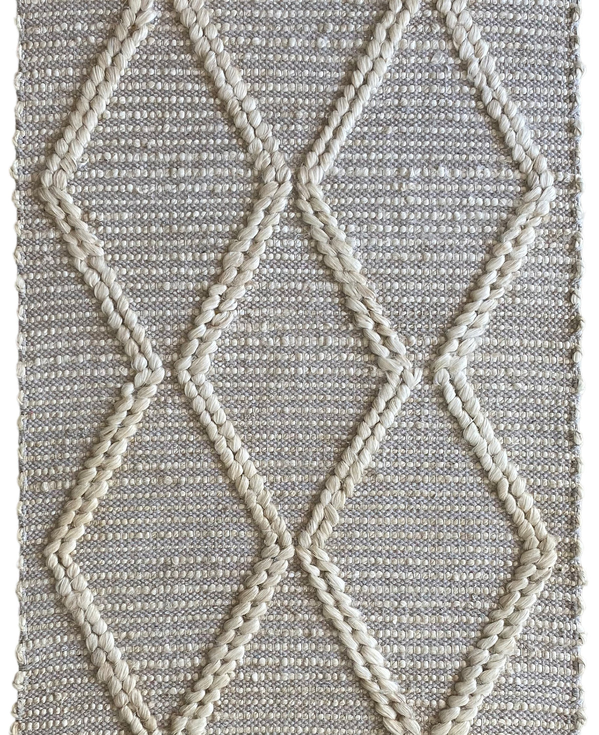 Harlow Diamond Rug - Cream