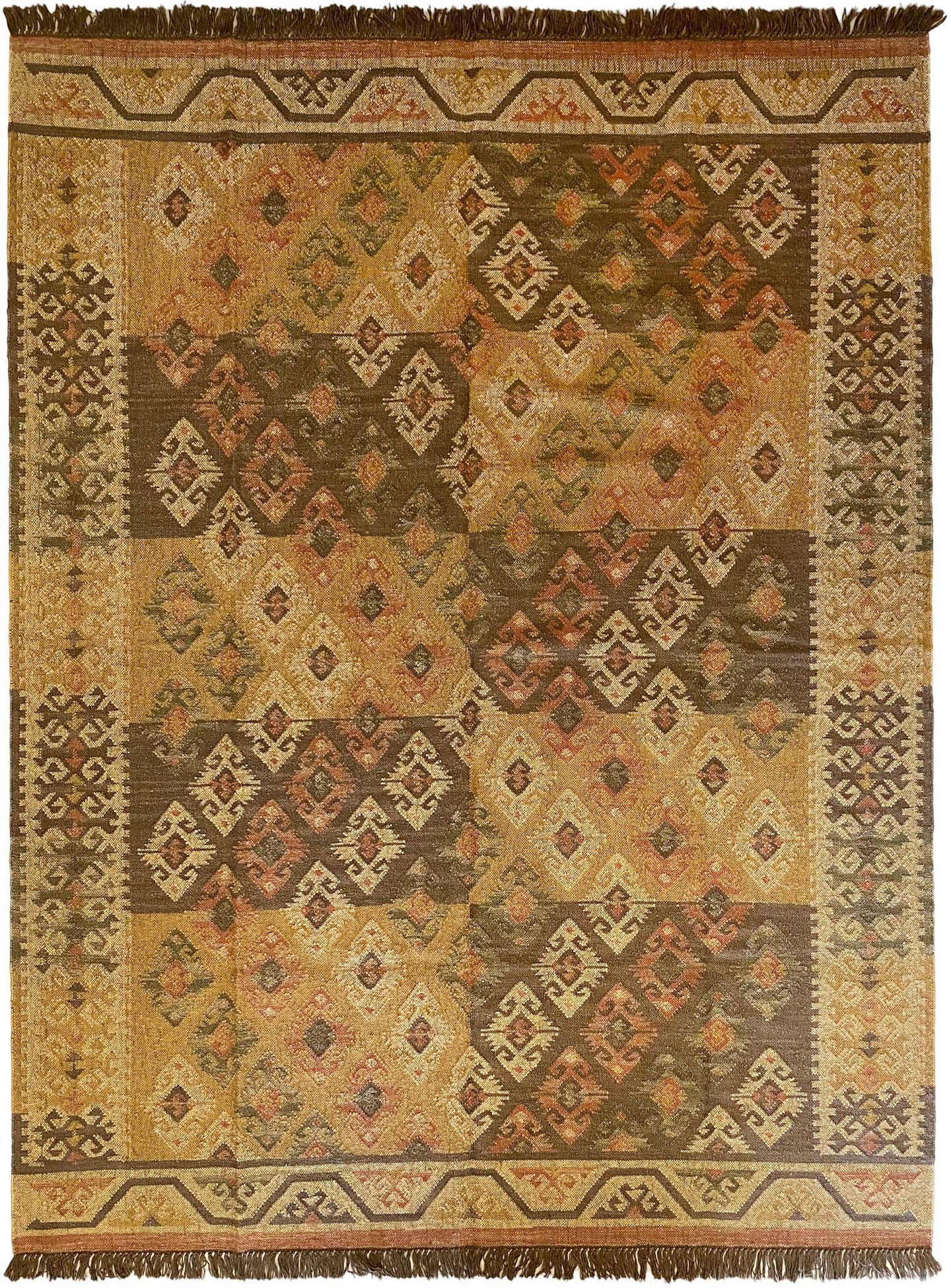Golden Thar Rug - Multicoloured / Jute 240x300cm