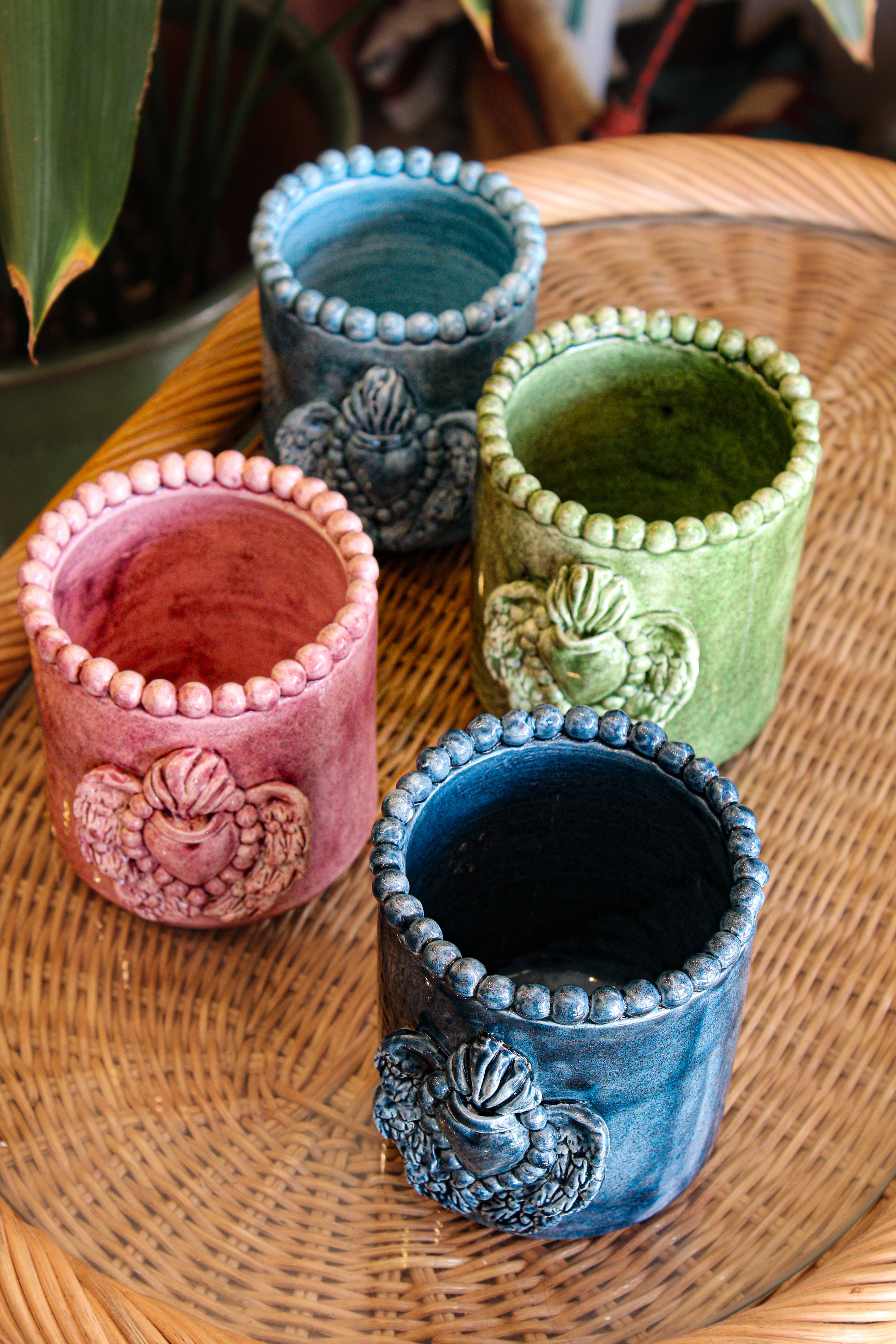 Cuore Cylindrette Vase - Deep Blue