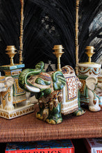 Load image into Gallery viewer, Vintage Elephant Lamp Base - Green
