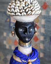 Load image into Gallery viewer, Zola Beaded Doll Lamp Base - Sapphire
