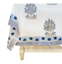 Load image into Gallery viewer, Blue Trees Tablecloth
