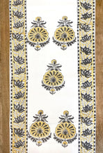Load image into Gallery viewer, Yellow Blockprint Runner
