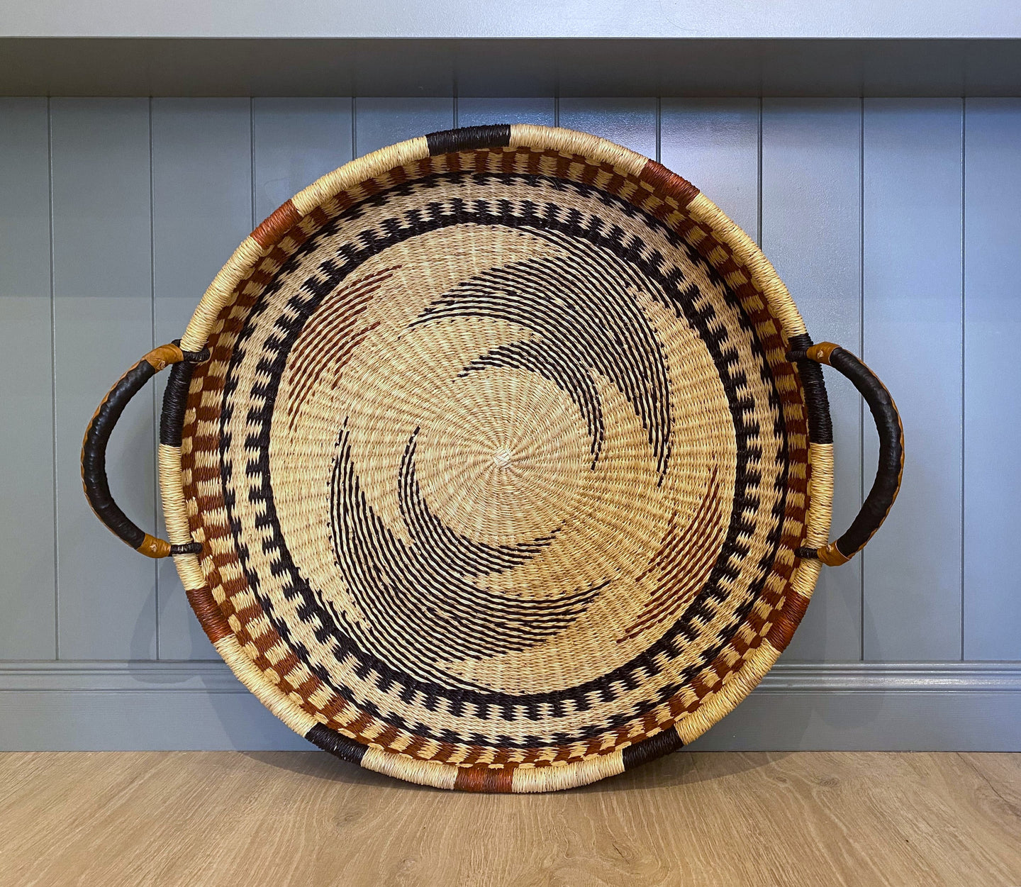 Basket Tray - Brown/Black