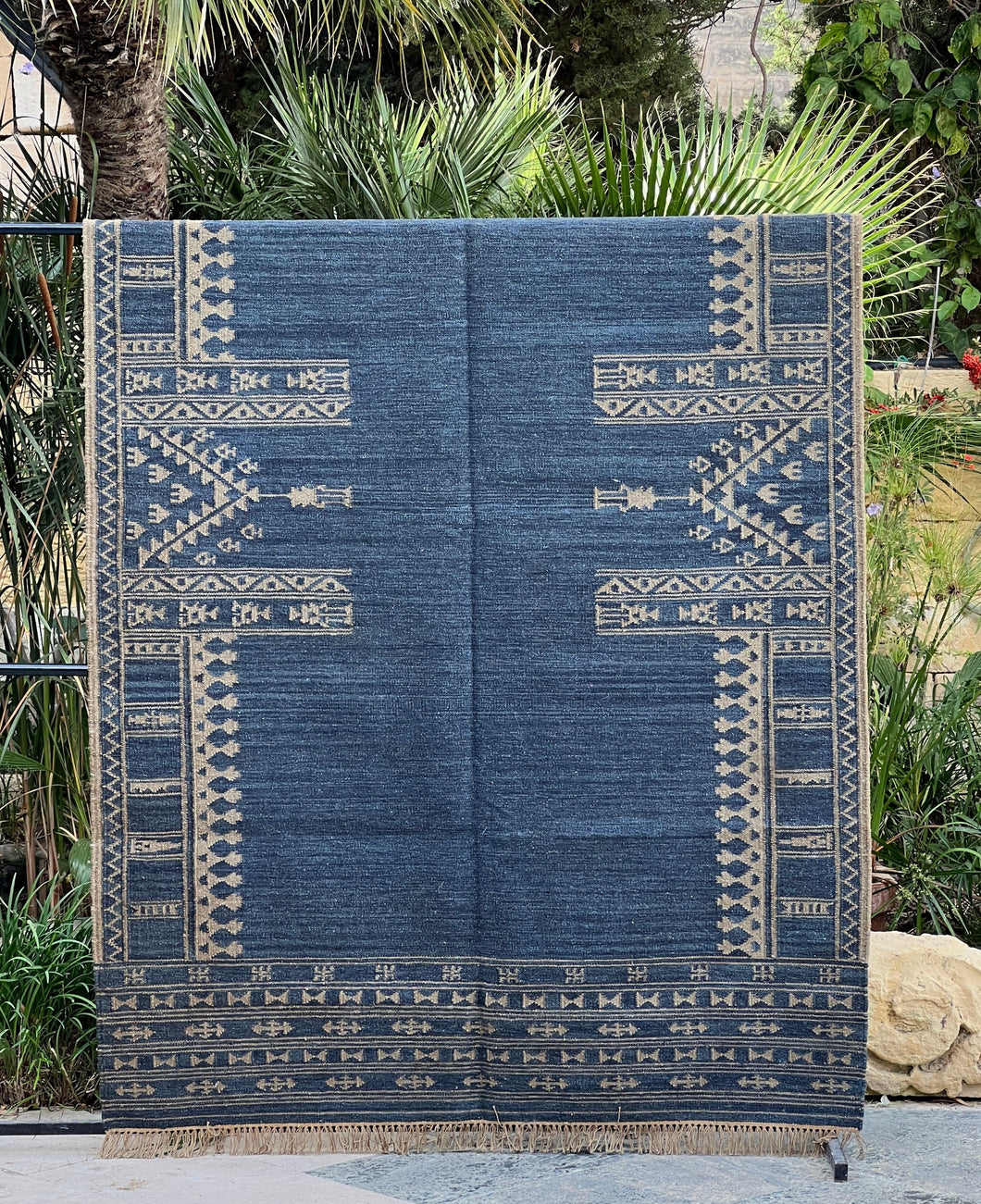 Agra Kilim - Blue 150 x 240cm