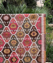 Load image into Gallery viewer, Heritage Kilim - Red / Mustard / Green - 150 x 240cm
