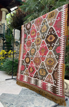 Load image into Gallery viewer, Heritage Kilim - Red / Mustard / Green - 150 x 240cm
