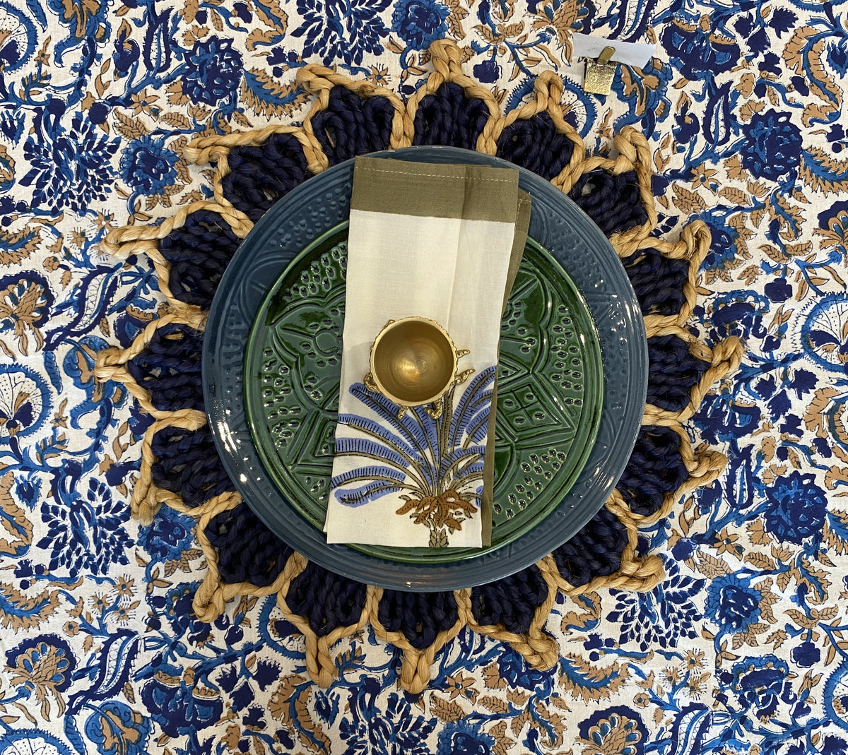 Blue Meadow Tablecloth