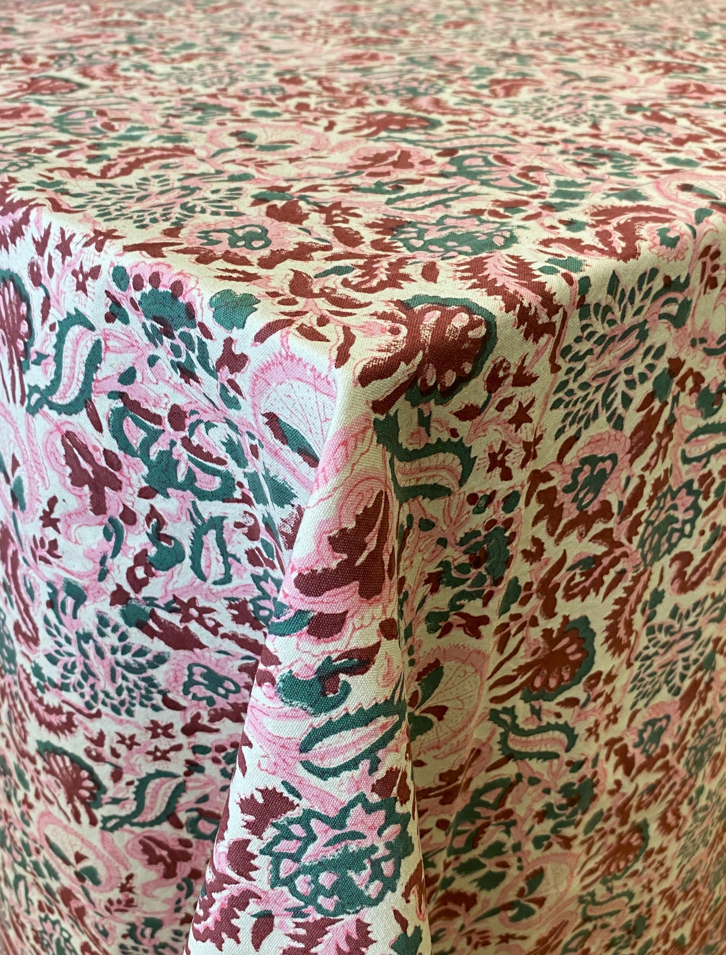 Pink Meadow Tablecloth
