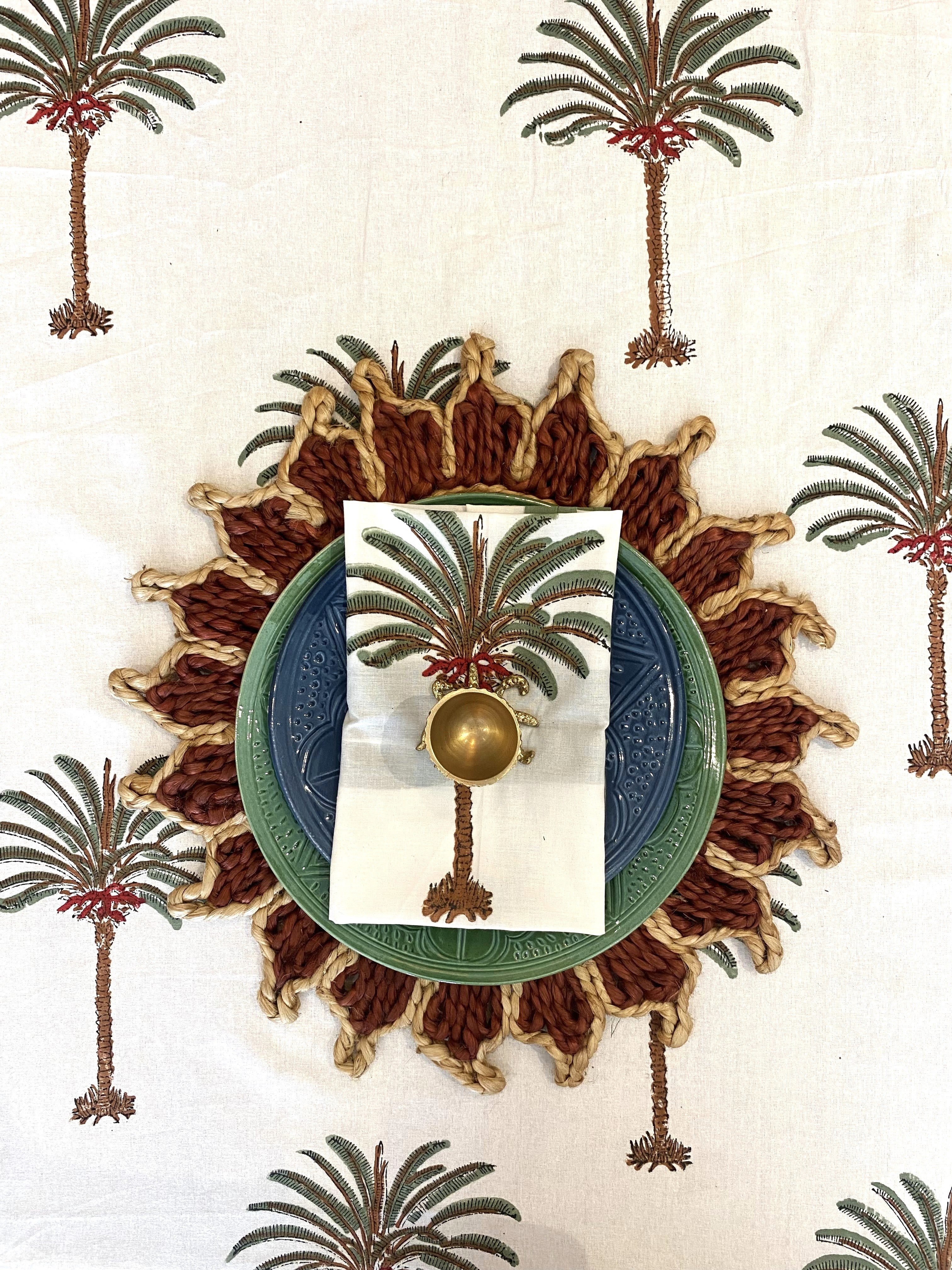 Green Palms Tablecloth