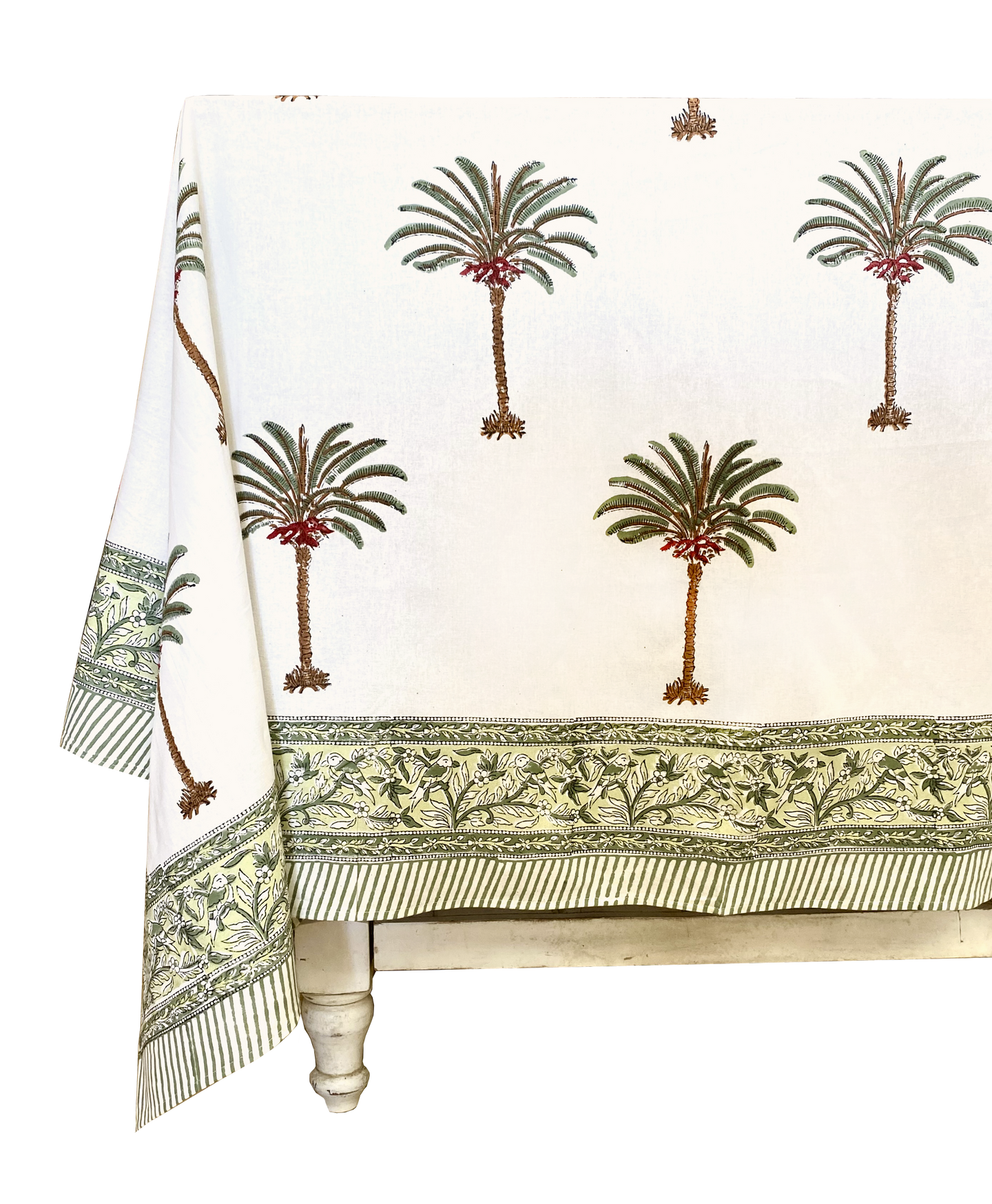 Green Palms Tablecloth