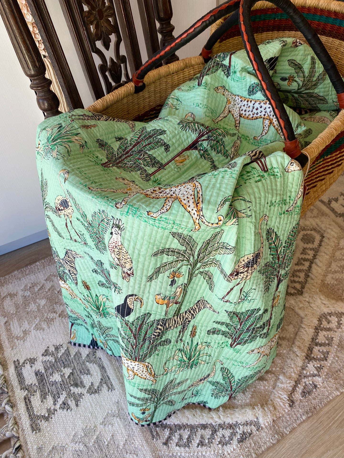 Animal Jungle Baby Quilt