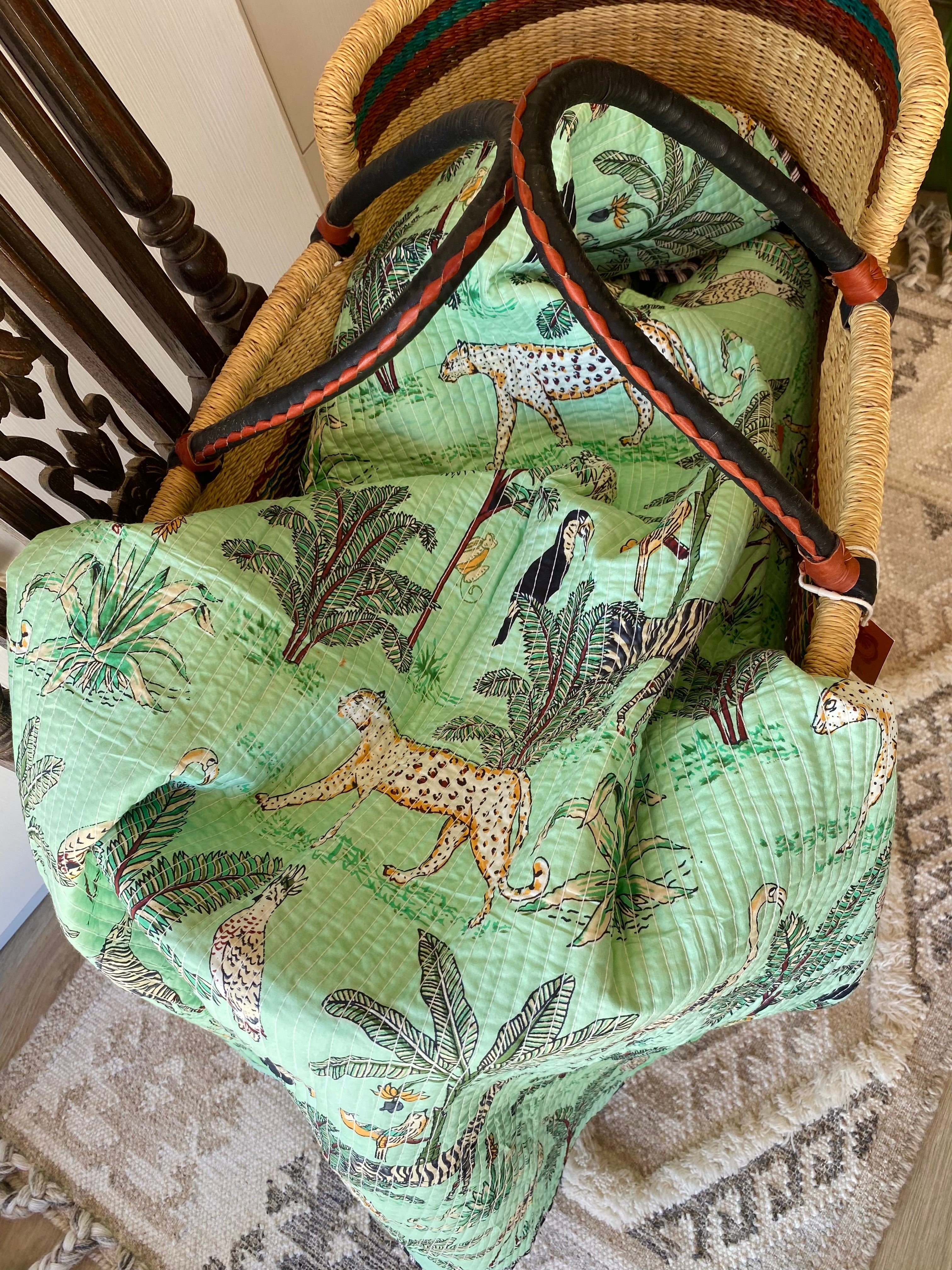 Animal Jungle Baby Quilt
