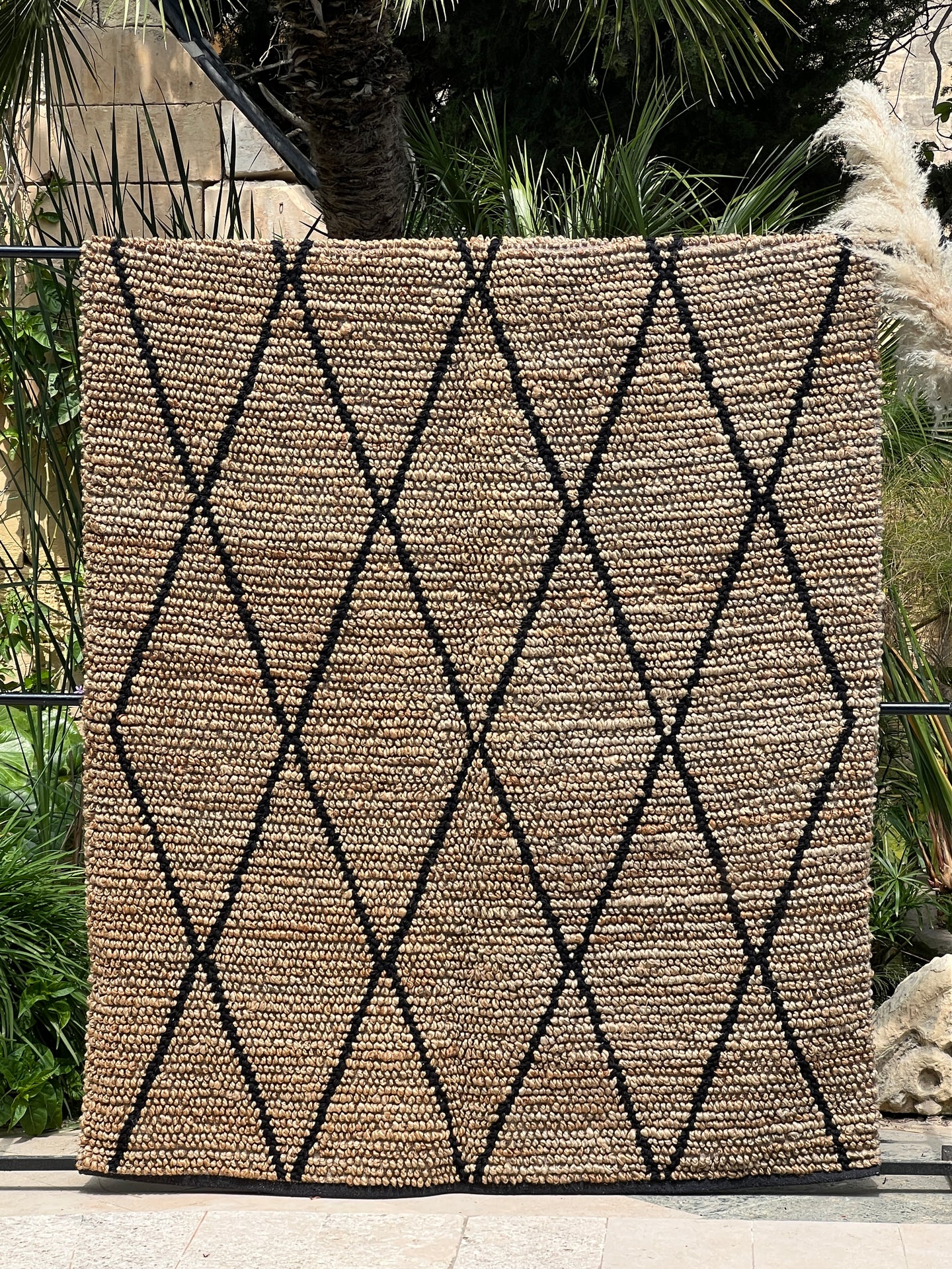  JuteRug-Neutral160x230cm103, Front Side
