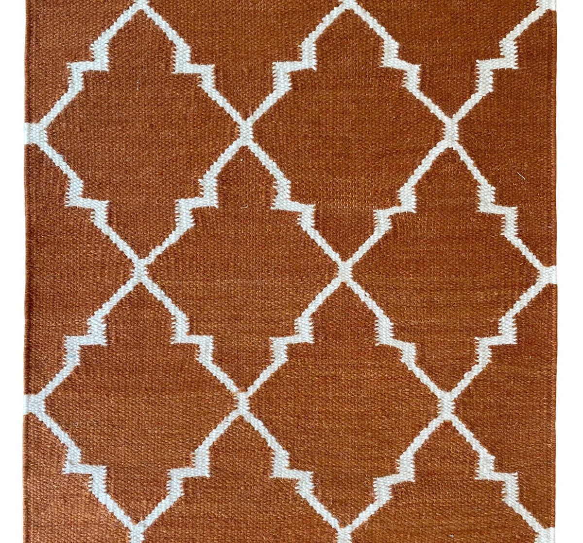 Oxford Trellis Rug - Rust
