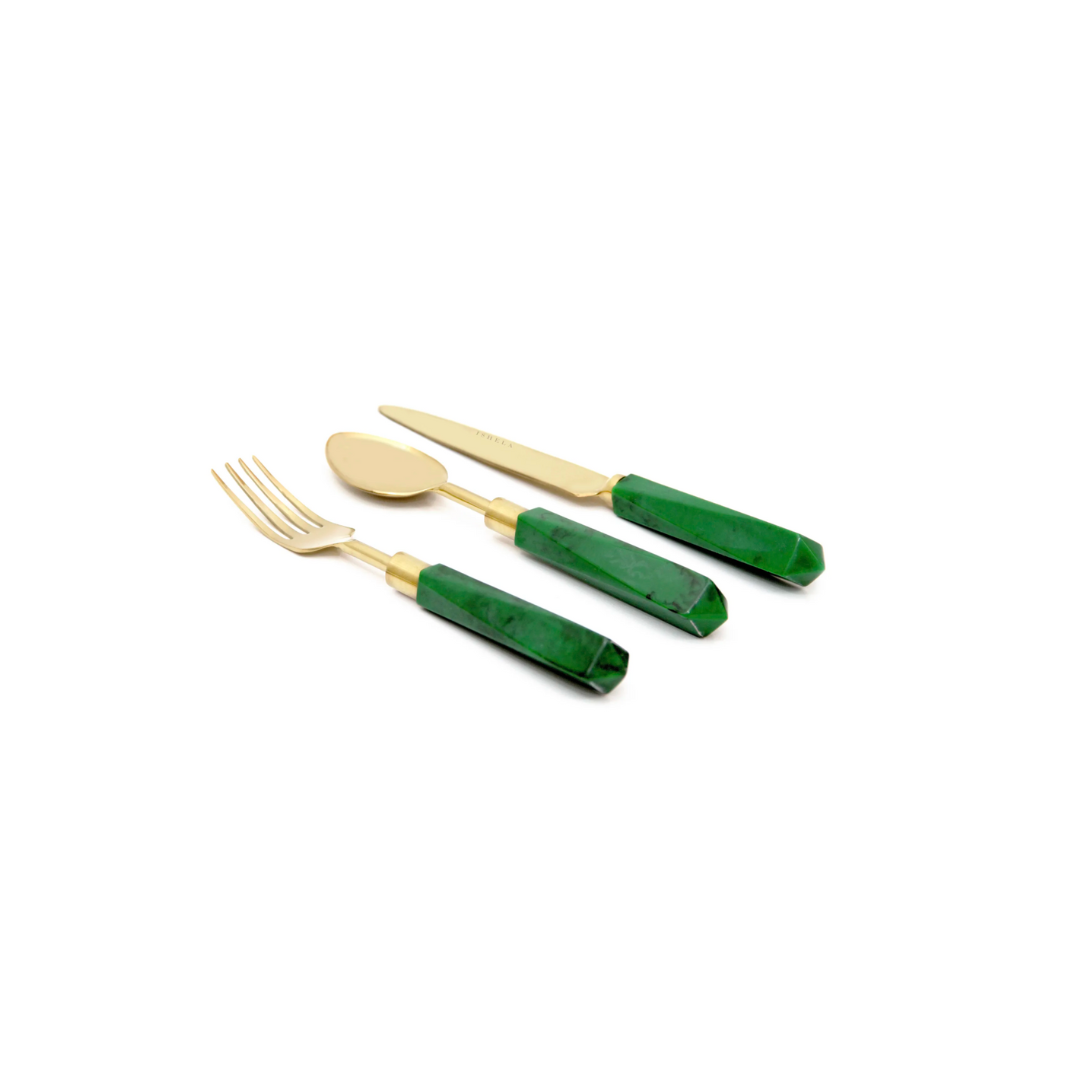 Morton Malachite Cutlery Set (18pcs)