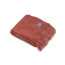 Load image into Gallery viewer, Mohair Blanket Mellow Rose &amp; Brick Melange
