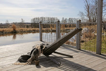 Load image into Gallery viewer, Mohair Blanket Sand &amp; Black Melange
