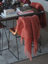 Load image into Gallery viewer, Mohair Blanket Mellow Rose &amp; Brick Melange
