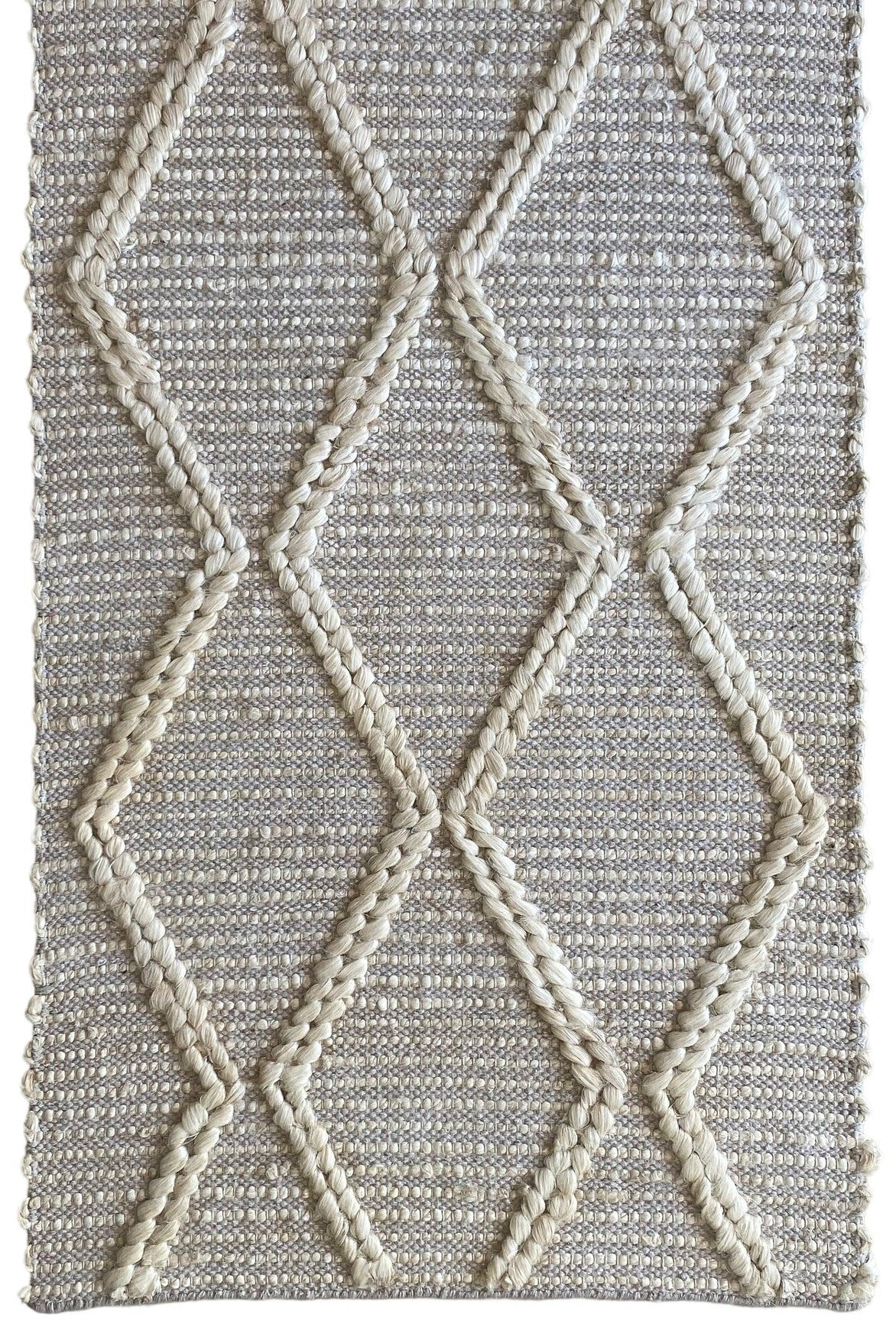 Harlow Diamond Rug - Cream
