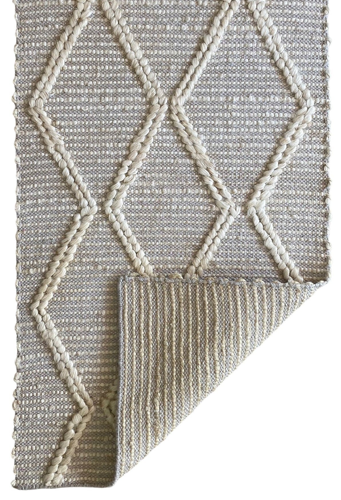 Harlow Diamond Rug - Cream
