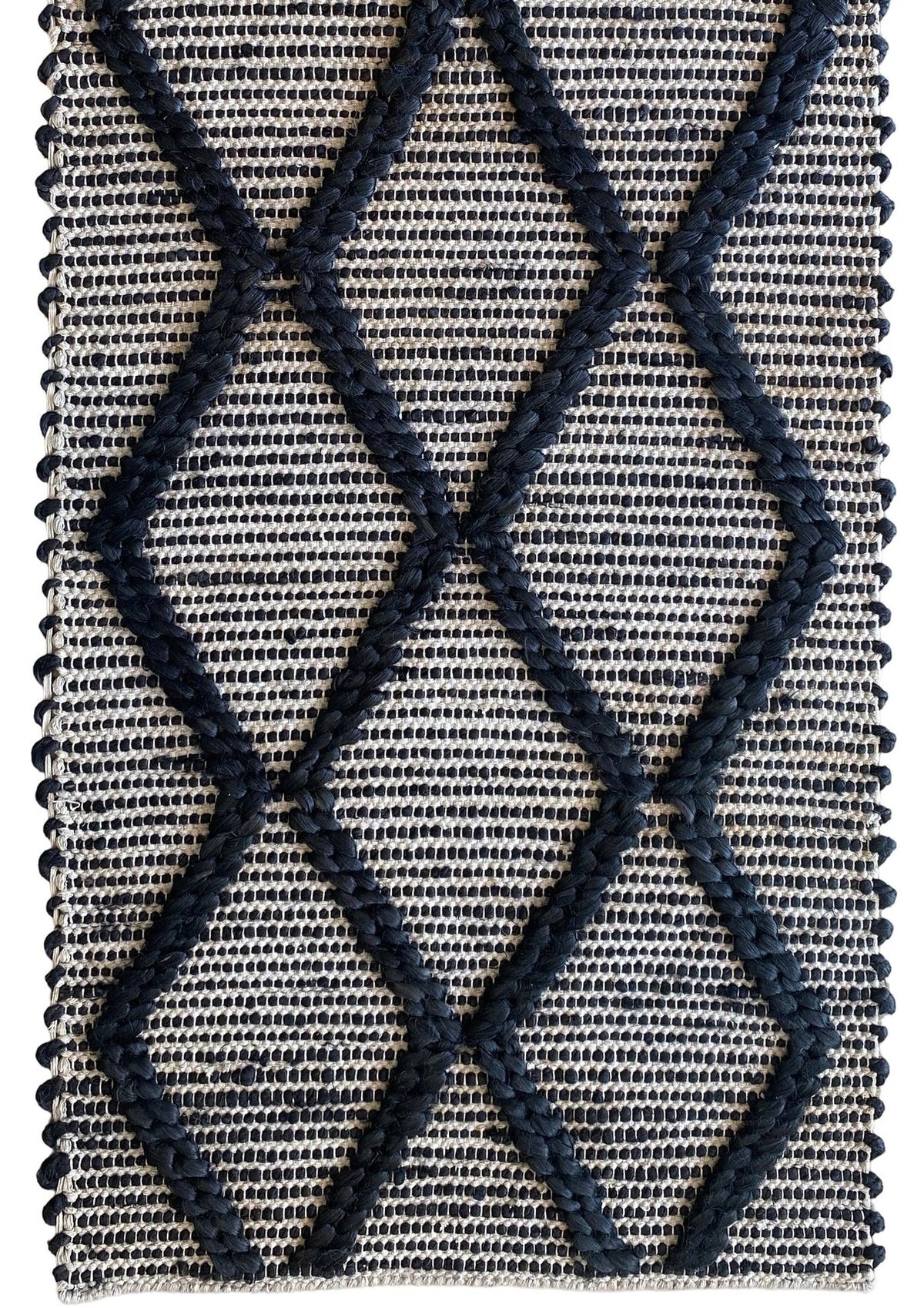 Harlow Diamond Rug - Black