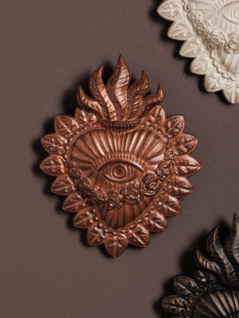 Ojo del Amore Wall Ornament - Deep Coral