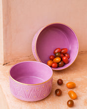 Load image into Gallery viewer, Empreinte Violet Straight Sided Salad Bowl
