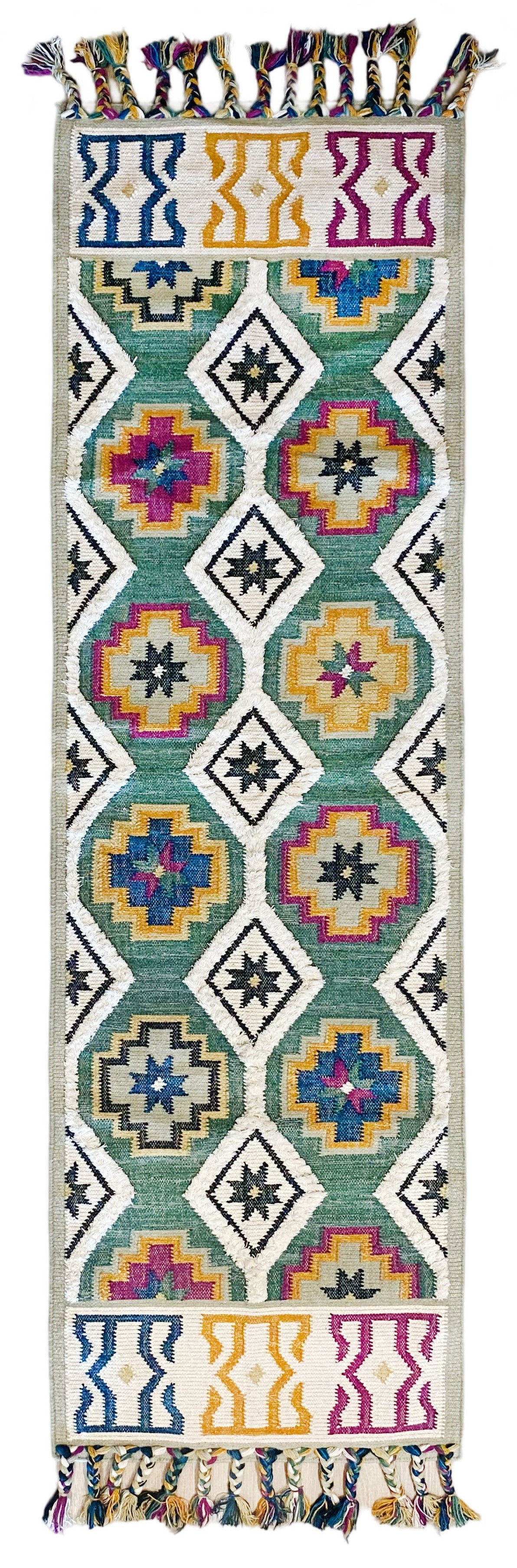 Raaz Runner Green - 80x270cm