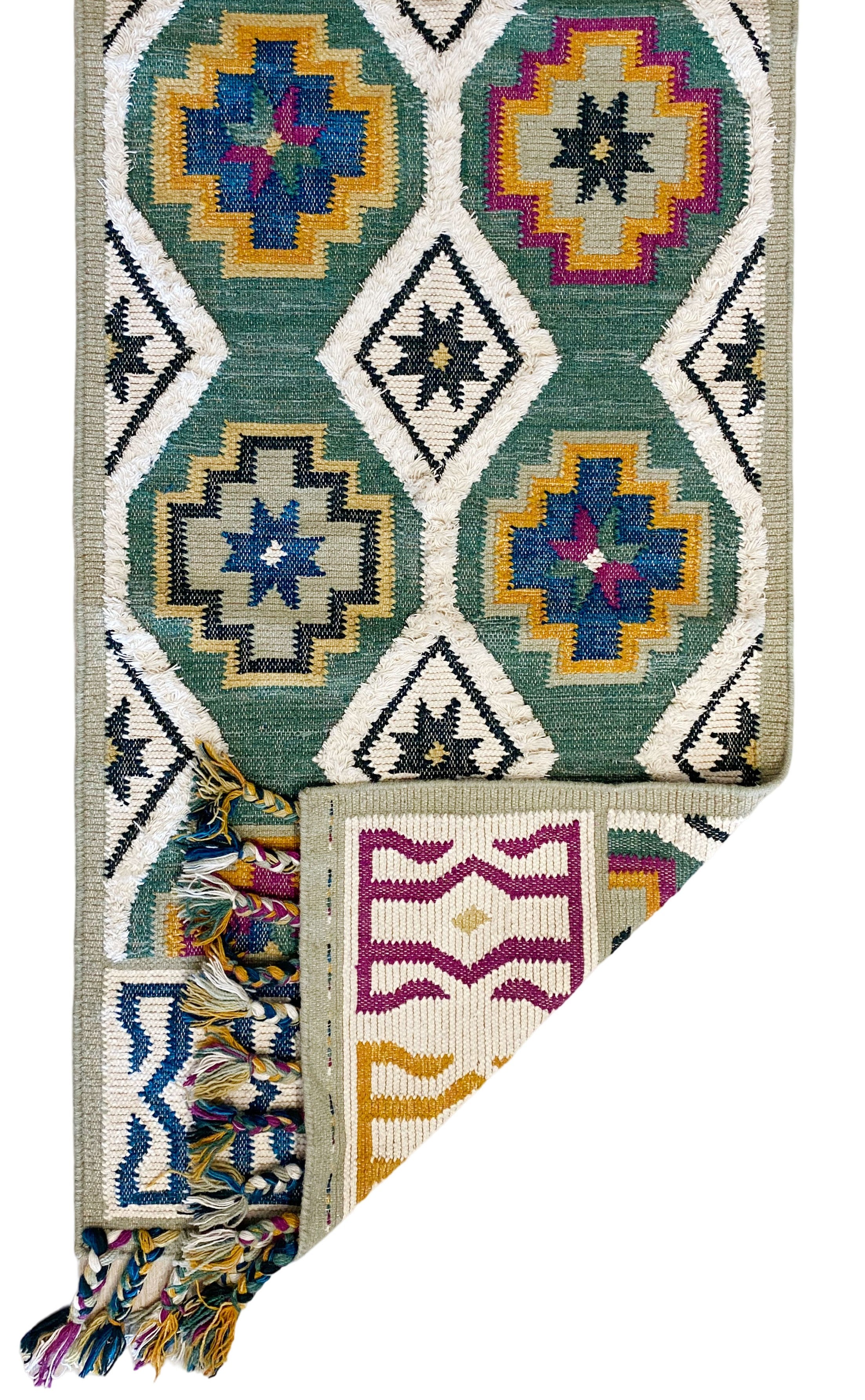Raaz Runner Green - 80x270cm