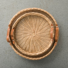 Load image into Gallery viewer, Noa Rattan Tray Large
