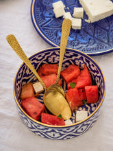 Load image into Gallery viewer, Fassia Blue Straight Sided Salad Bowl
