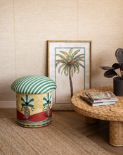 Load image into Gallery viewer, Beverly Stripe Pouffe
