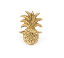 Load image into Gallery viewer, Brass Pineapple Napkin Ring
