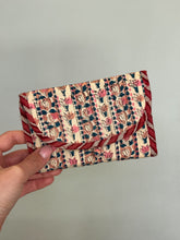 Load image into Gallery viewer, Blockprint Wallet - Pink &amp; Blue Floral
