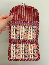 Load image into Gallery viewer, Blockprint Wallet - Pink &amp; Blue Floral
