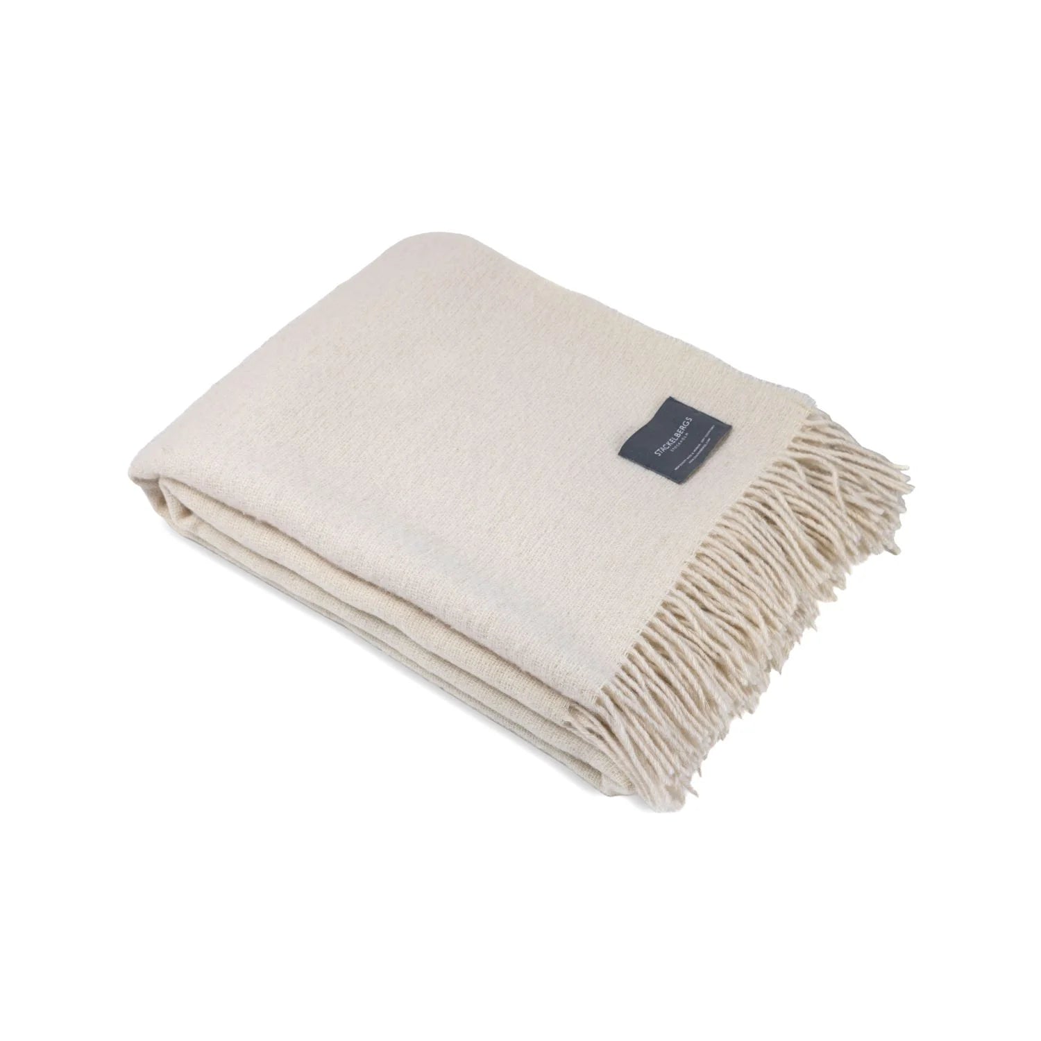Wool Blanket Fishbone Off-white