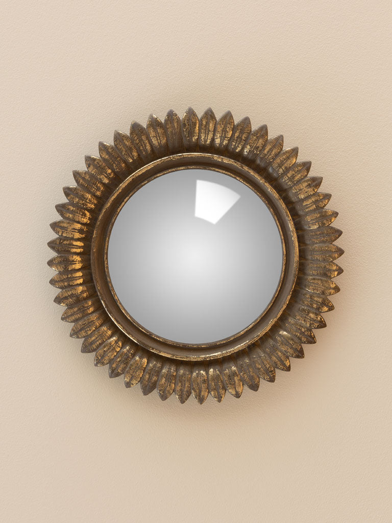 Feather Baroque Convex Mirror