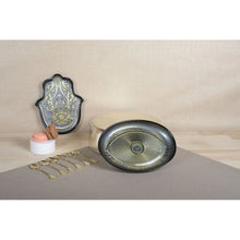 Load image into Gallery viewer, Gilded Hamsa Dish Silver
