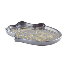 Load image into Gallery viewer, Gilded Hamsa Dish Silver

