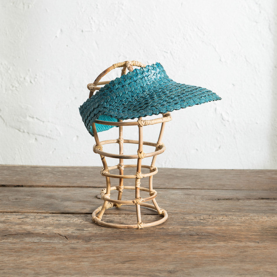 Palm Leaf Visor - Teal