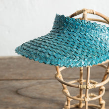 Load image into Gallery viewer, Palm Leaf Visor - Teal
