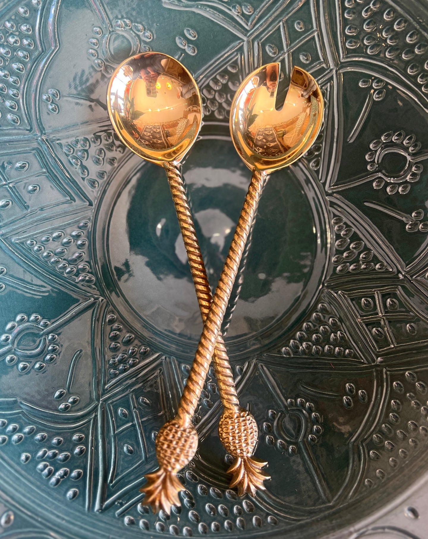 Long Pineapple Salad Servers