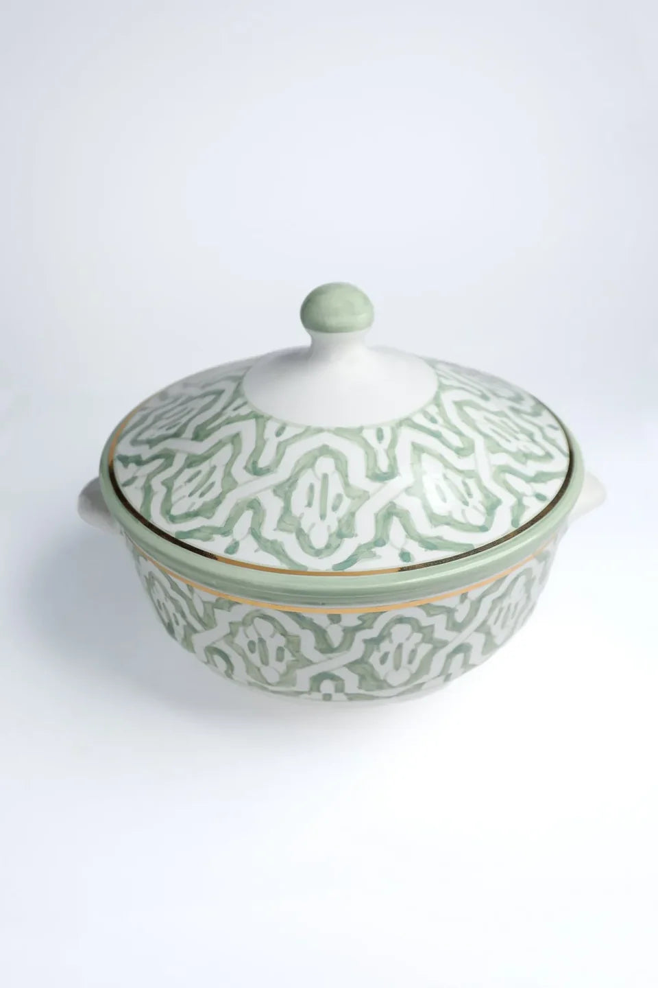 Fassia Mint & Gold Soup Bowl