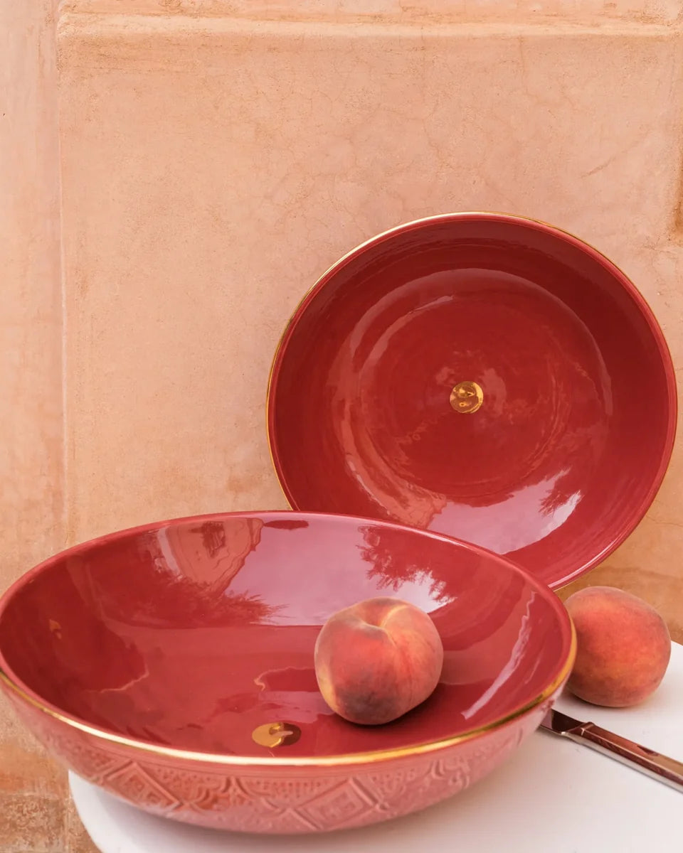 Empreinte Aubergine Low Salad Bowl - Medium