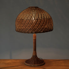 Load image into Gallery viewer, Jolene Rattan Dome Lampshade Brown
