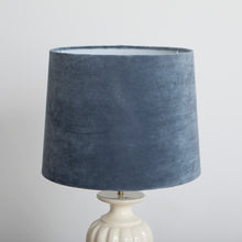 Load image into Gallery viewer, Harriet Cotton Velvet Lampshade - Storm Blue
