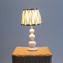 Load image into Gallery viewer, Ikat Green Pleated Lampshade - Small
